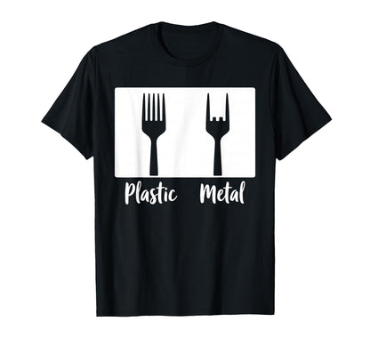 Plastic Metal Rock N Roll Rock Music T-Shirt - Streetwear Style Men Women - T-Shirt, Sweatshirt, Hoodie
