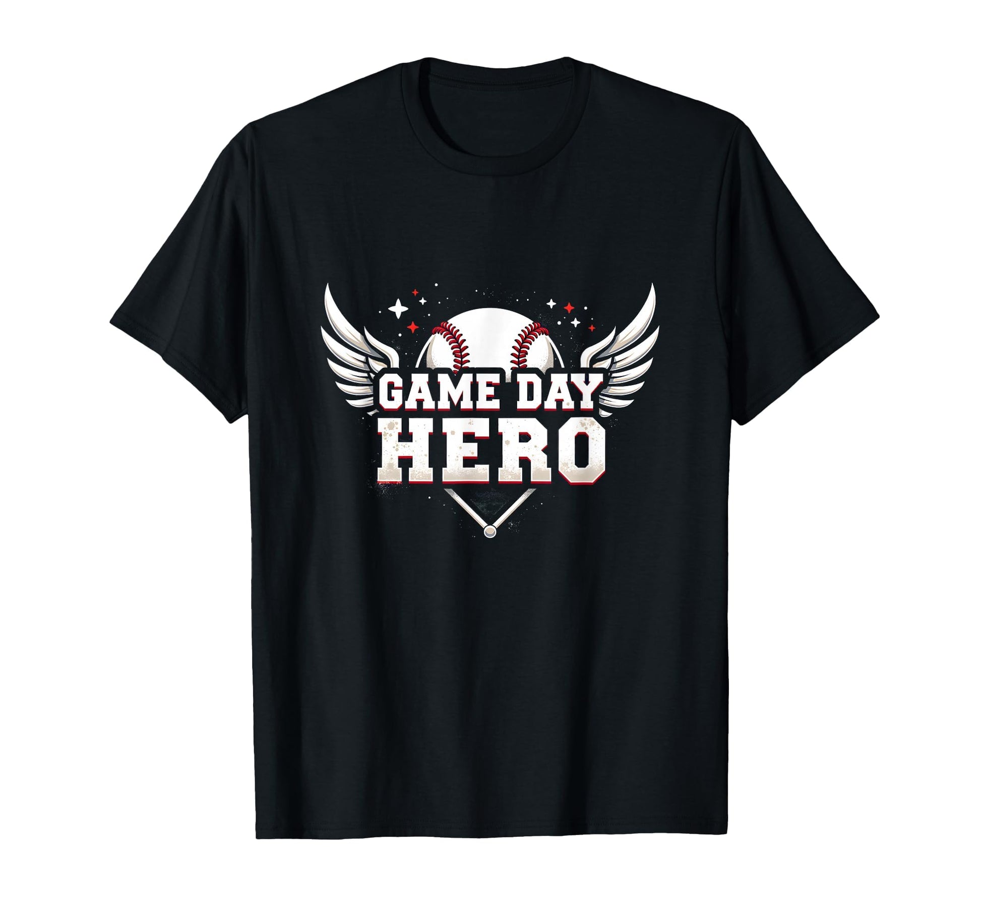Baseball Dad Game Day Hero Proud Father T-Shirt - Graphic Print Men Women - T-Shirt, Sweatshirt, Hoodie