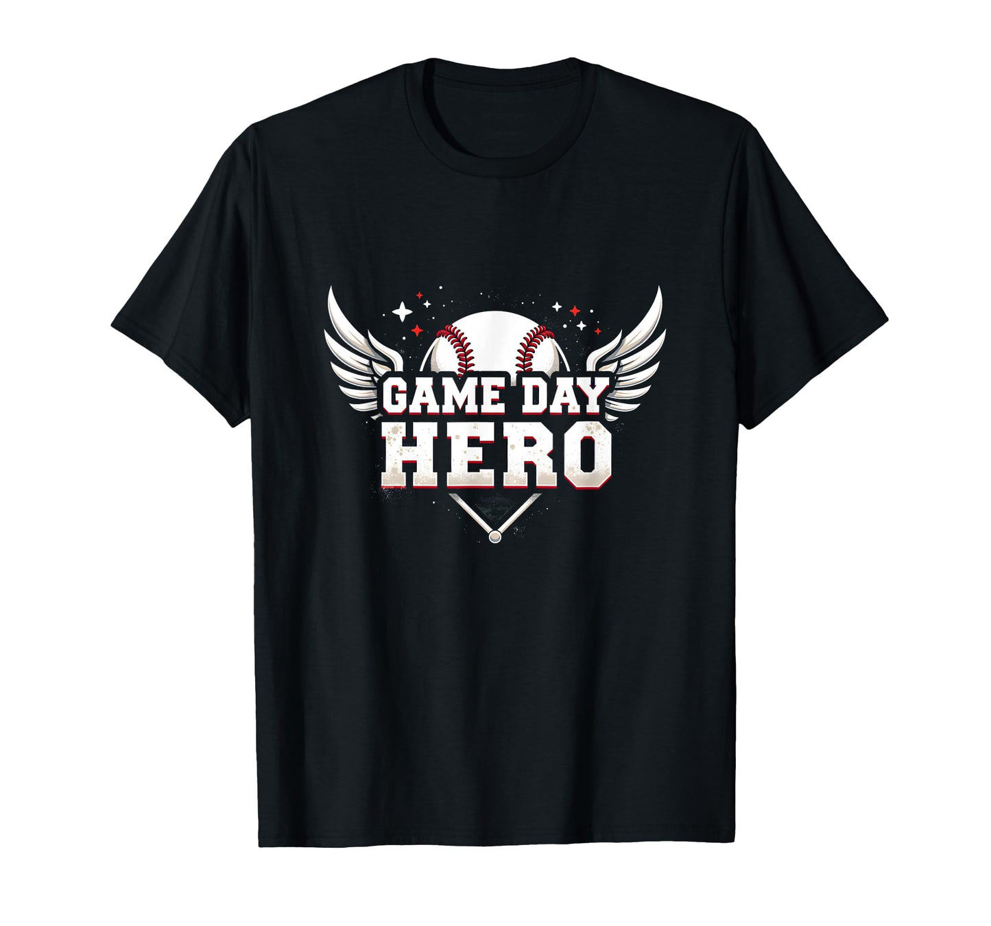 Baseball Dad Game Day Hero Proud T-Shirt - Novelty Apparel Men Women - T-Shirt, Sweatshirt, Hoodie