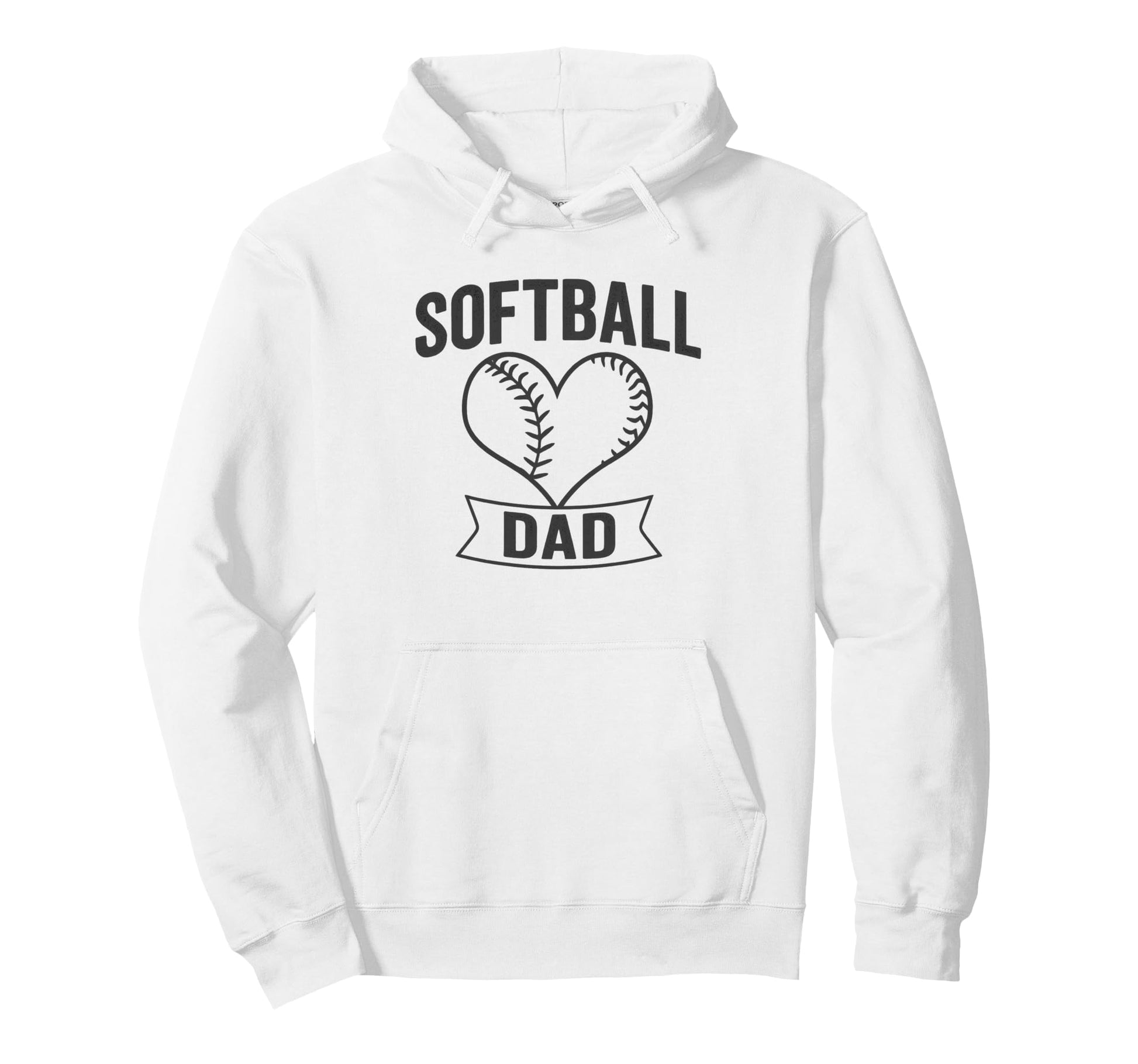 Softball Dad Minimalist Proud Father Game Hoodie - Minimalist Print Unisex - T-Shirt, Sweatshirt, Hoodie