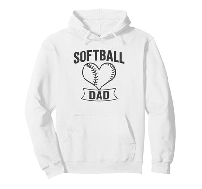 Softball Dad Minimalist Proud Father Game Hoodie - Minimalist Print Unisex - T-Shirt, Sweatshirt, Hoodie