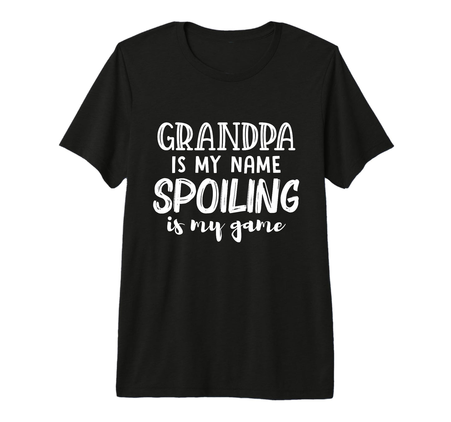 Mens Grandpa Is My Name Spoiling Is T-Shirt - Aesthetic Graphic Men Women - T-Shirt, Sweatshirt, Hoodie