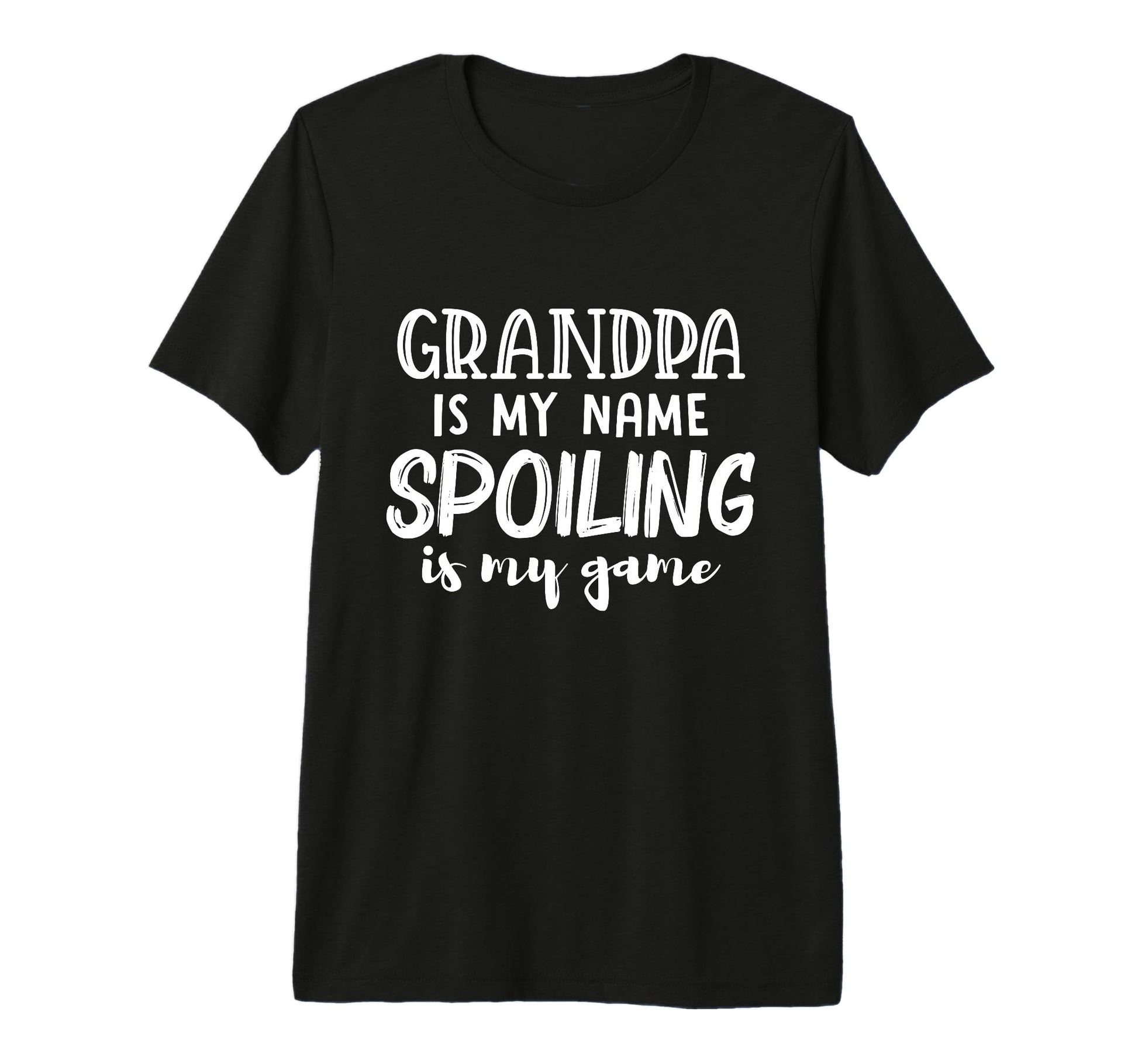 Mens Grandpa Is My Name Spoiling Is T-Shirt - Aesthetic Graphic Men Women - T-Shirt, Sweatshirt, Hoodie