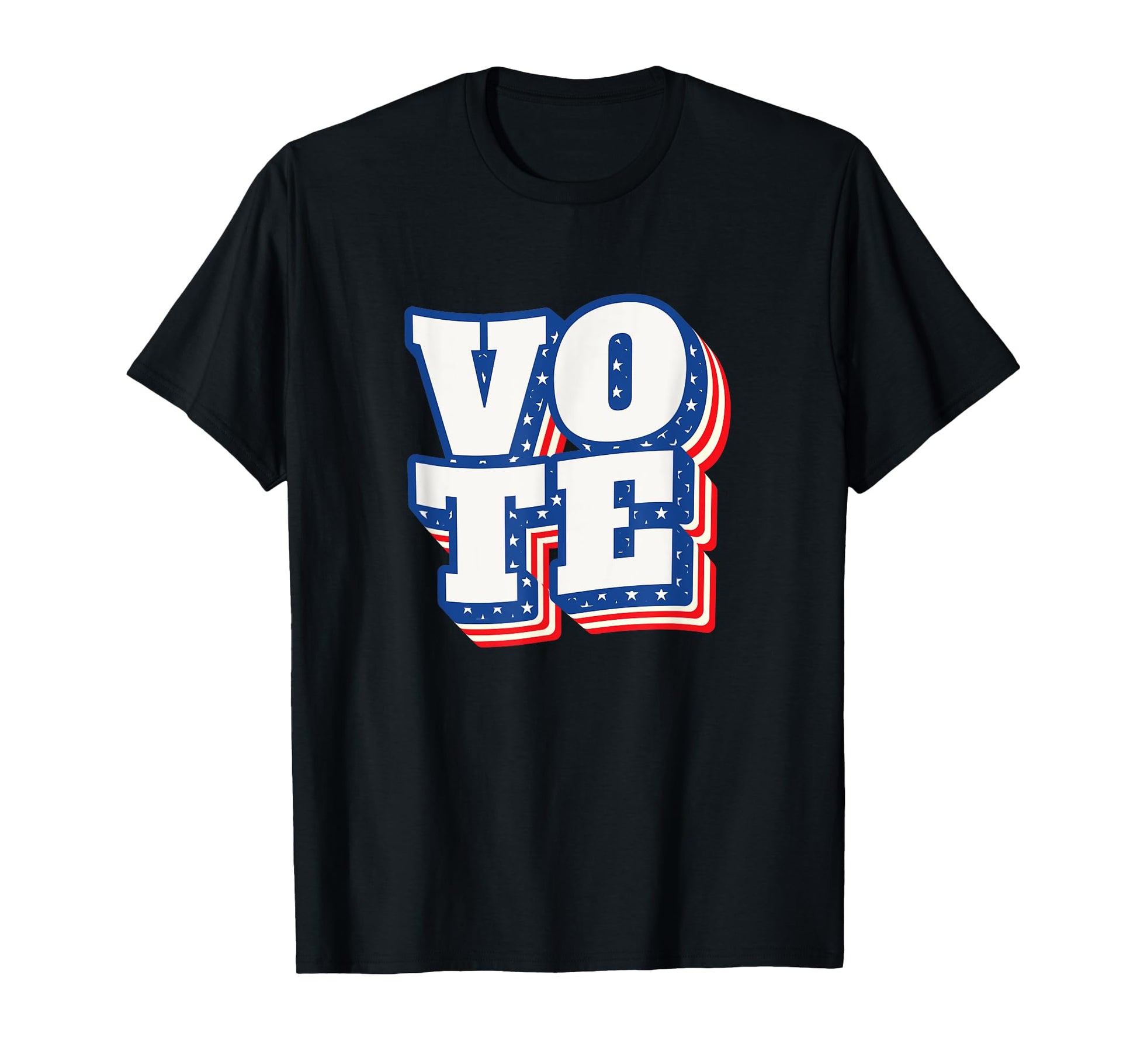 Vote Stars Stripes Vote American Voter T-Shirt - Custom Art Print Unisex - T-Shirt, Sweatshirt, Hoodie