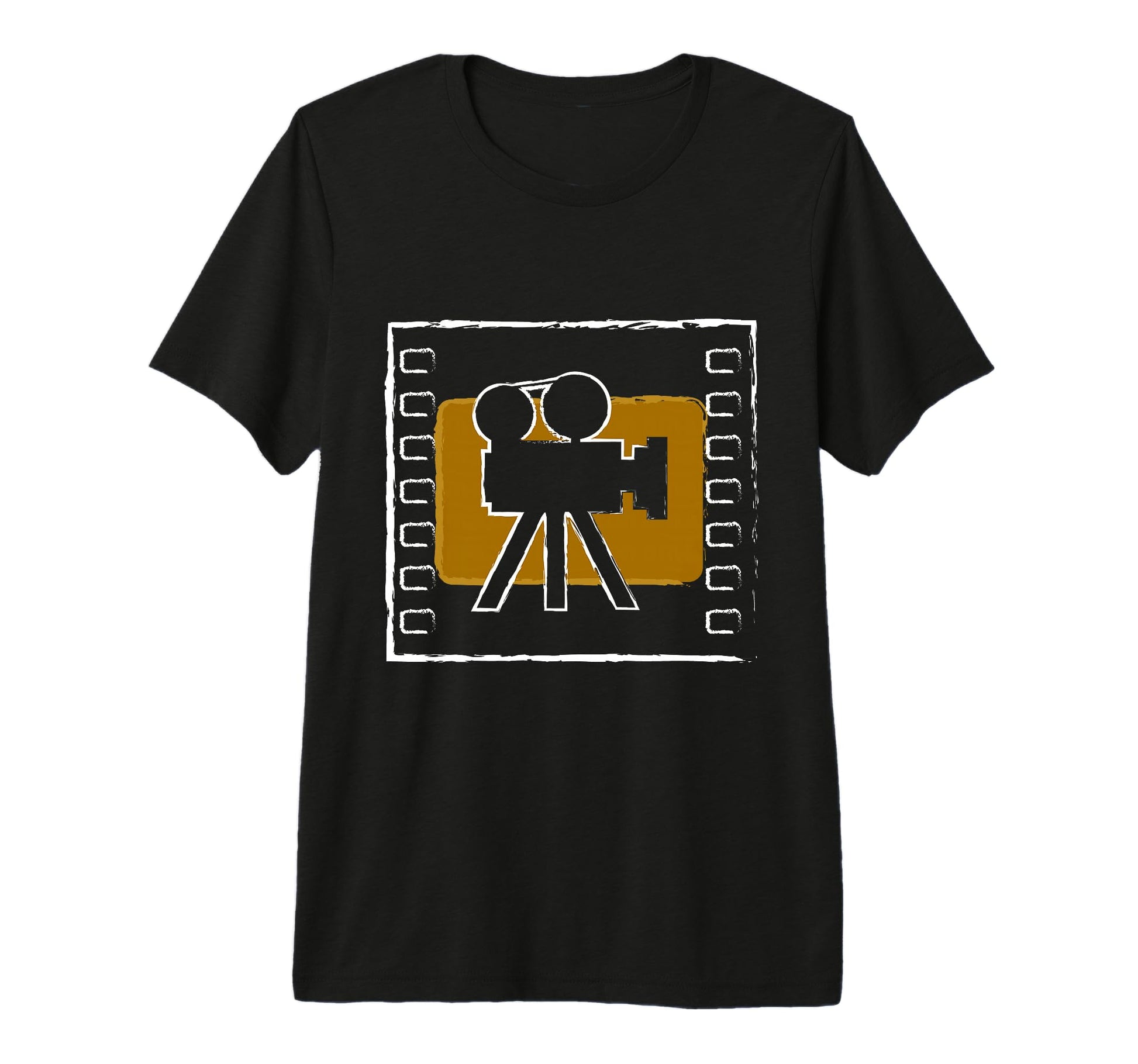 Camera Filmmaker Film Reel Tri Blend T-Shirt - Minimalist Print for Adults - T-Shirt, Sweatshirt, Hoodie