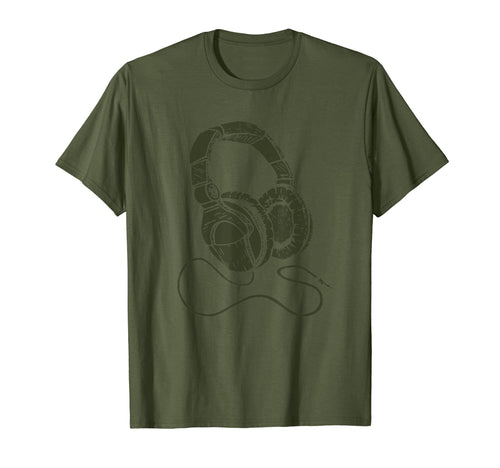 Hip Hop Dj Headphones Vinyl Earphones T-Shirt - Aesthetic Graphic Unisex - T-Shirt, Sweatshirt, Hoodie