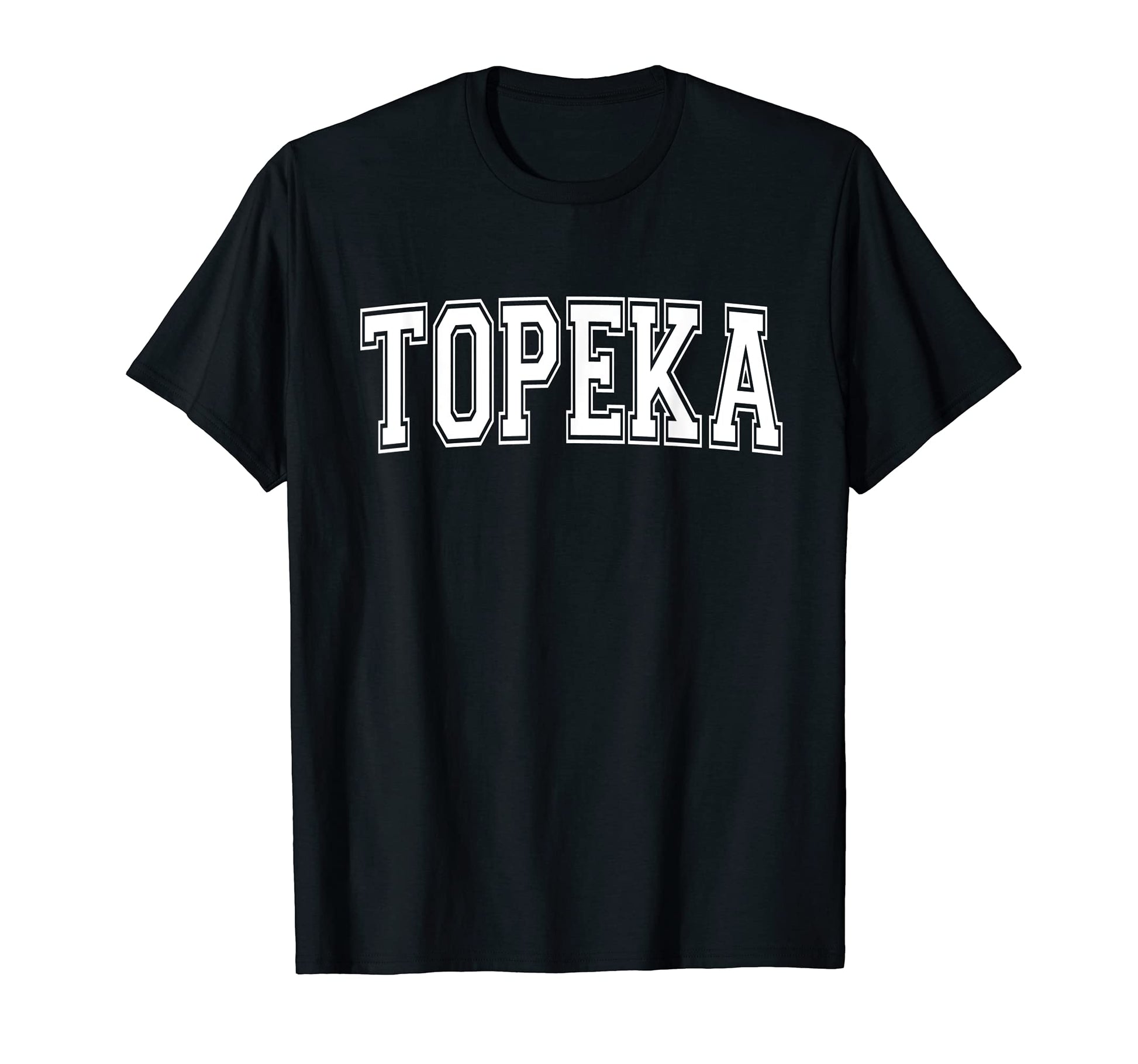 Topeka Ks Kansas Usa Sports Varsity T-Shirt - Aesthetic Graphic Men Women - T-Shirt, Sweatshirt, Hoodie