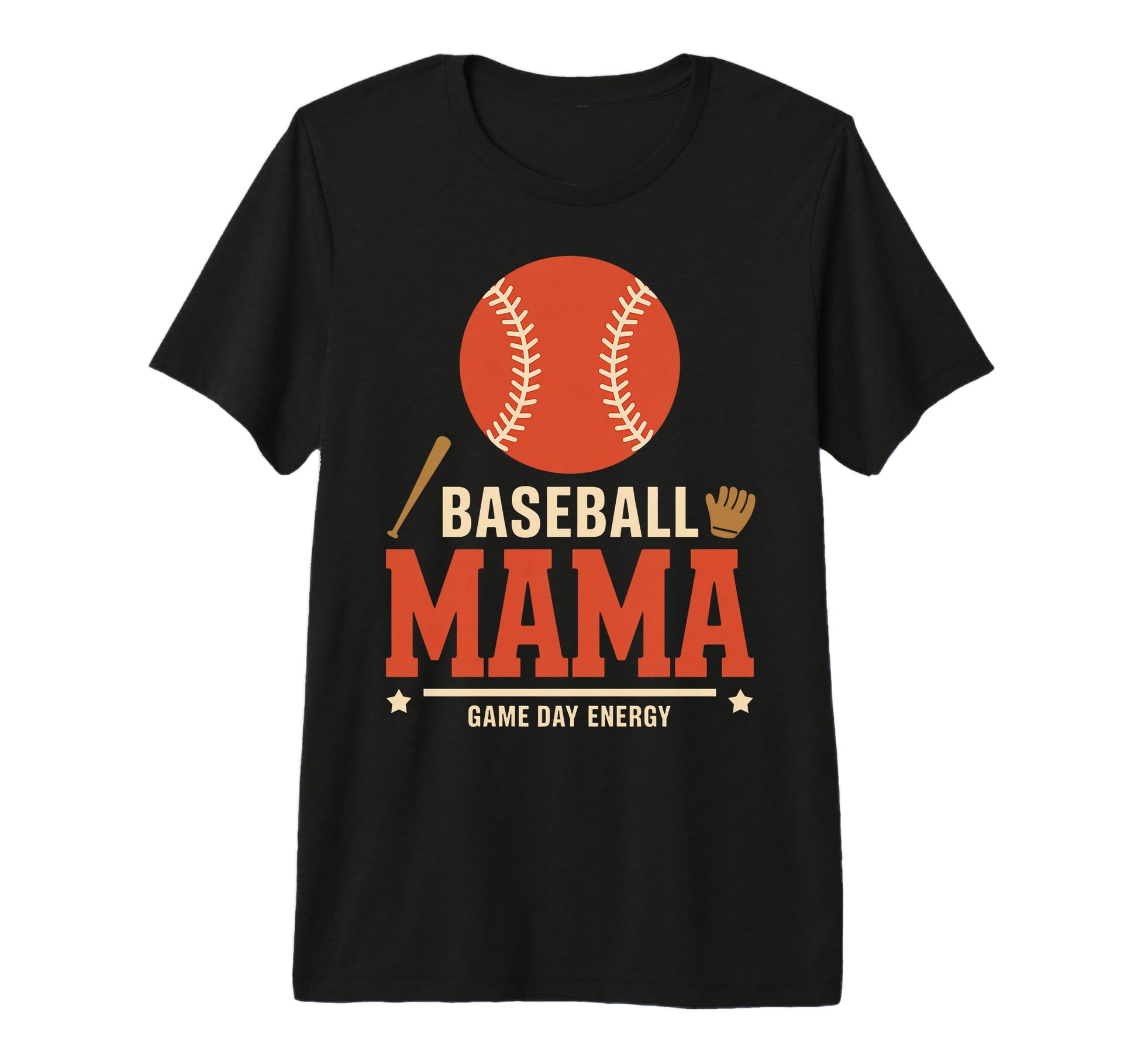 Baseball Mama Game Day Energy Sport Mom T-Shirt - Trendy Graphic Men Women - T-Shirt, Sweatshirt, Hoodie