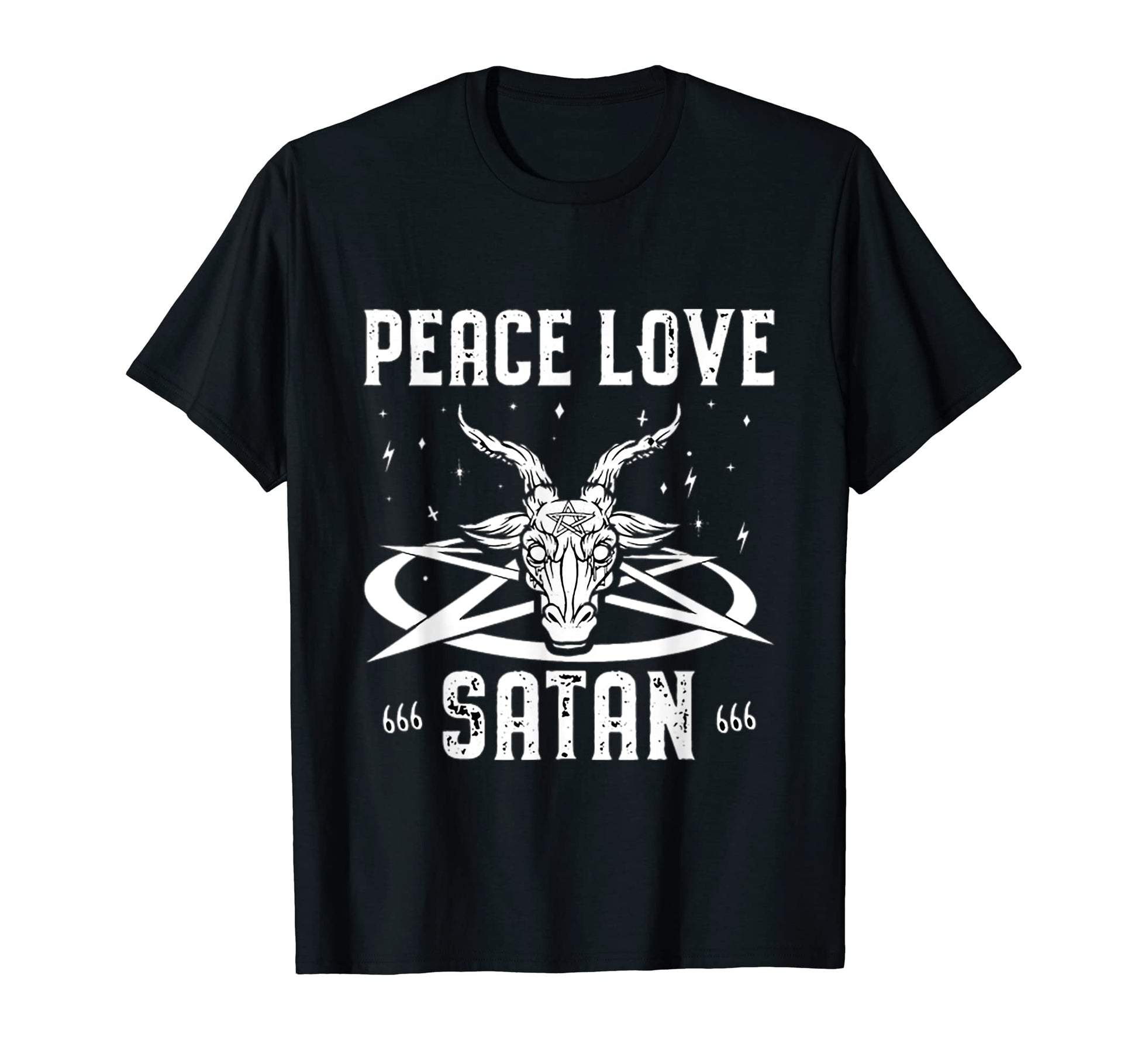 Peace Love Satan Art Designs Sweatshirt - Trendy Graphic Unisex - T-Shirt, Sweatshirt, Hoodie