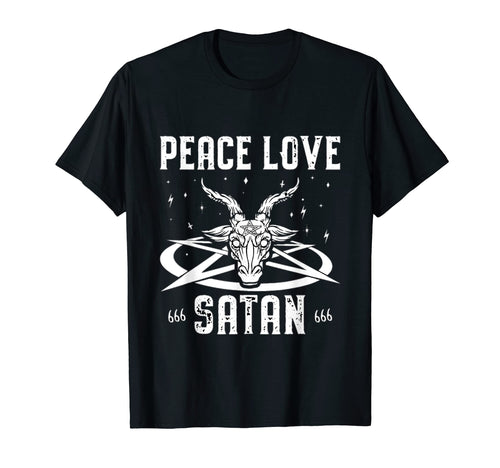 Peace Love Satan Art Designs Sweatshirt - Trendy Graphic Unisex - T-Shirt, Sweatshirt, Hoodie