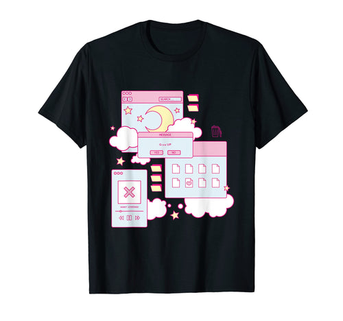 Kawaii Aesthetic Browser Vaporwave T-Shirt - Minimalist Print Men Women - T-Shirt, Sweatshirt, Hoodie