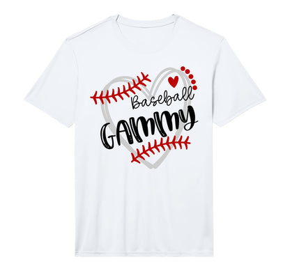 Personalized Baseball Heart Gammy T-Shirt - Streetwear Style Unisex - T-Shirt, Sweatshirt, Hoodie