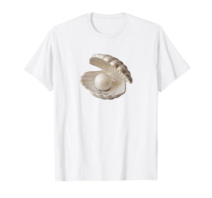Clam Coquette Girlcore Y2K Aesthetic T-Shirt - Graphic Print for Adults - T-Shirt, Sweatshirt, Hoodie