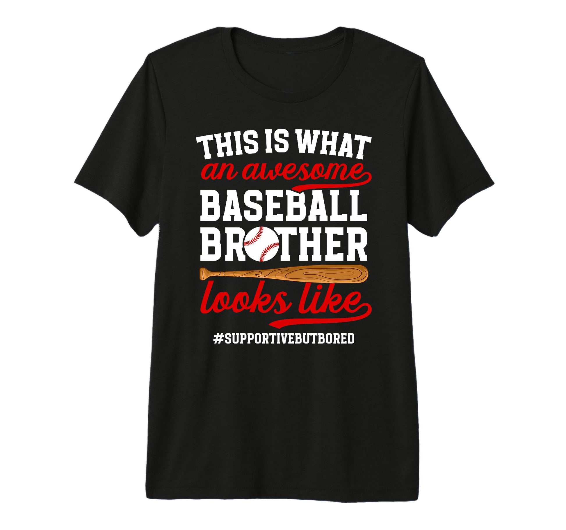 Awesome Baseball Brother Baseball T-Shirt - Unique Graphic for Adults - T-Shirt, Sweatshirt, Hoodie