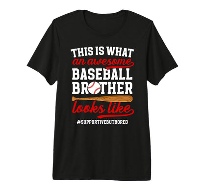 Awesome Baseball Brother Baseball T-Shirt - Unique Graphic for Adults - T-Shirt, Sweatshirt, Hoodie
