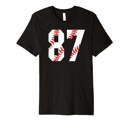 Baseball Mom 87 Jersey Baseball T-Shirt - Casual Everyday Wear for Adults - T-Shirt, Sweatshirt, Hoodie