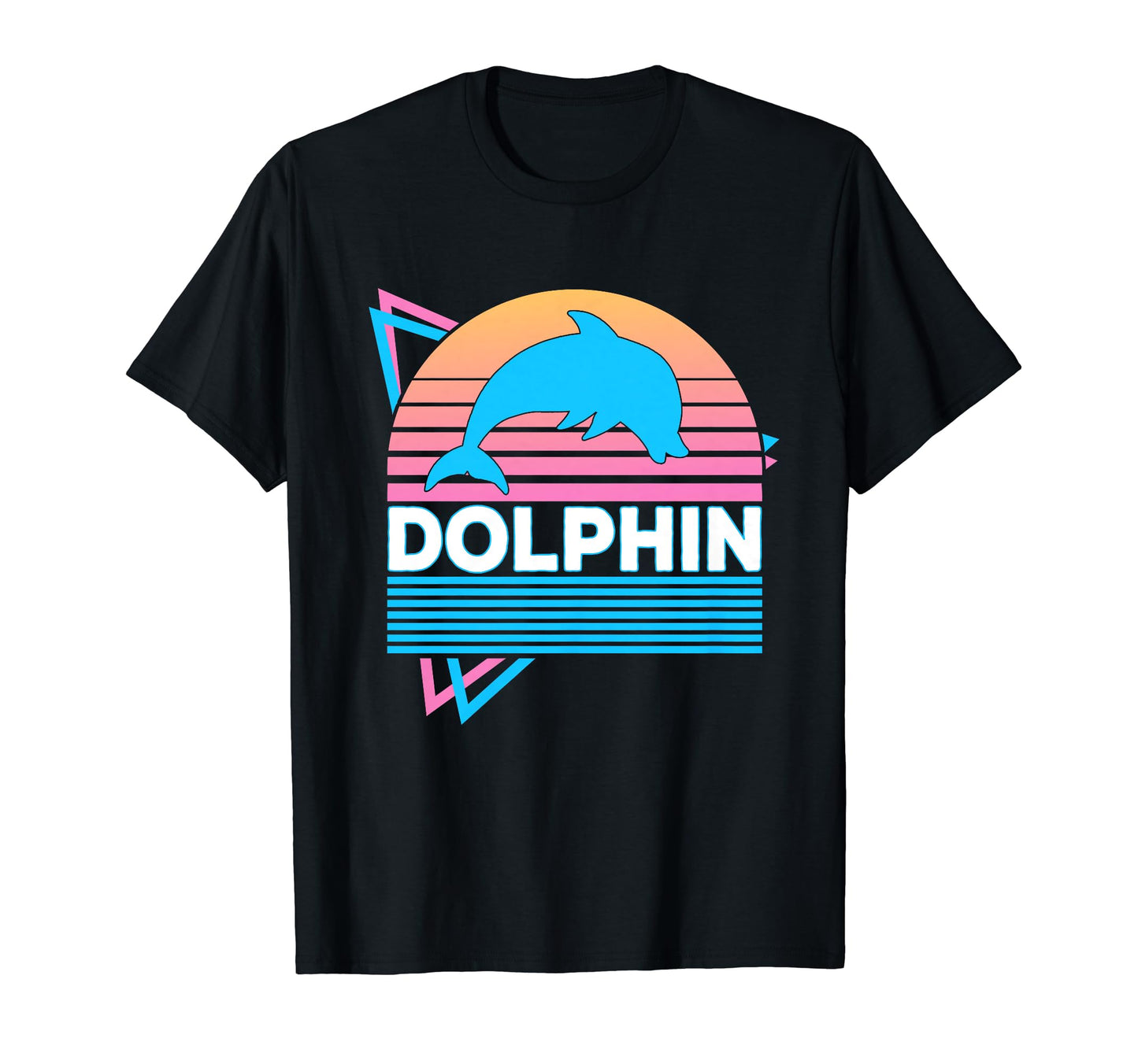 Dolphin Vaporwave Aesthetic T-Shirt - Custom Art Print Men Women - T-Shirt, Sweatshirt, Hoodie