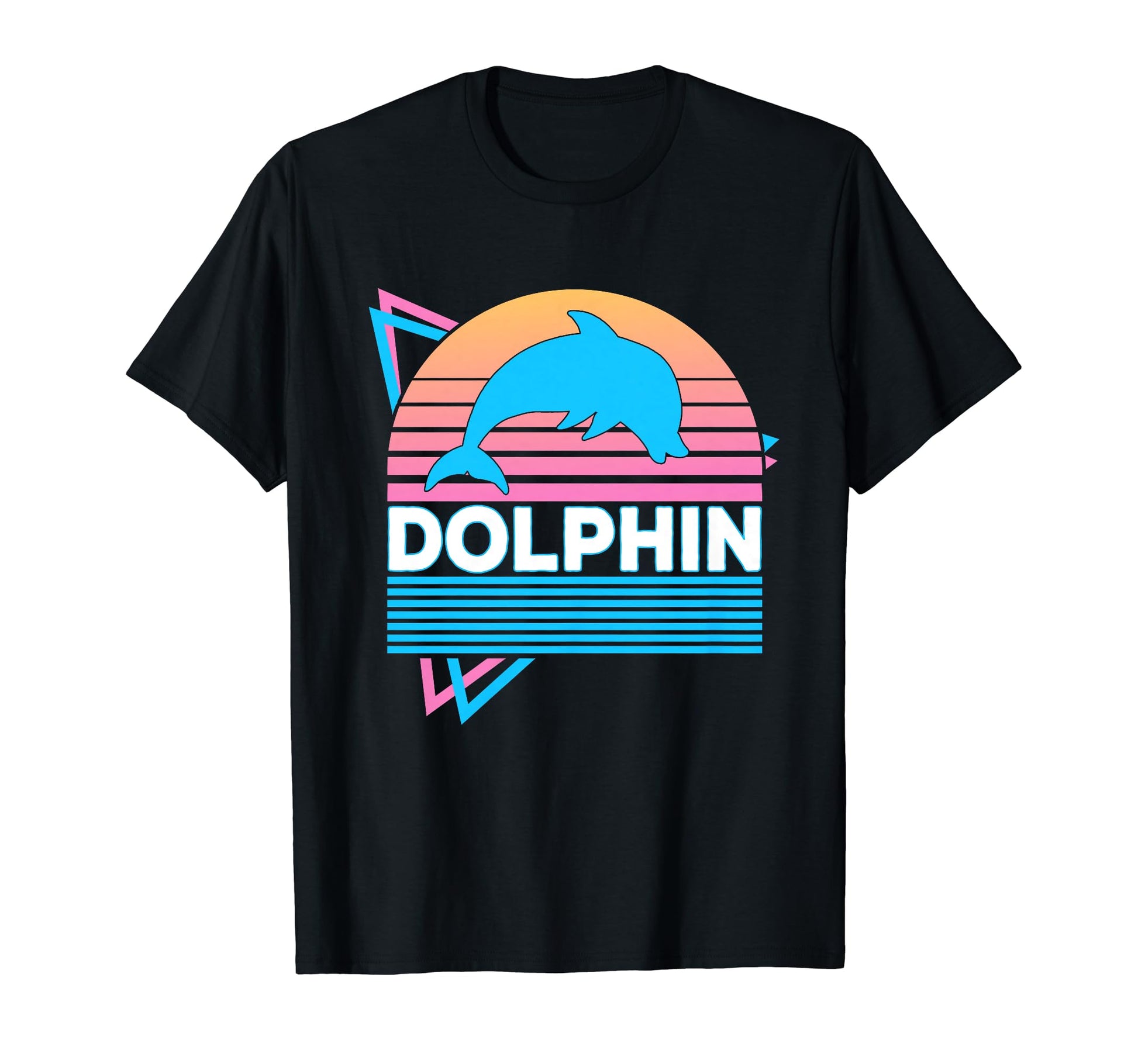 Dolphin Vaporwave Aesthetic T-Shirt - Custom Art Print Men Women - T-Shirt, Sweatshirt, Hoodie