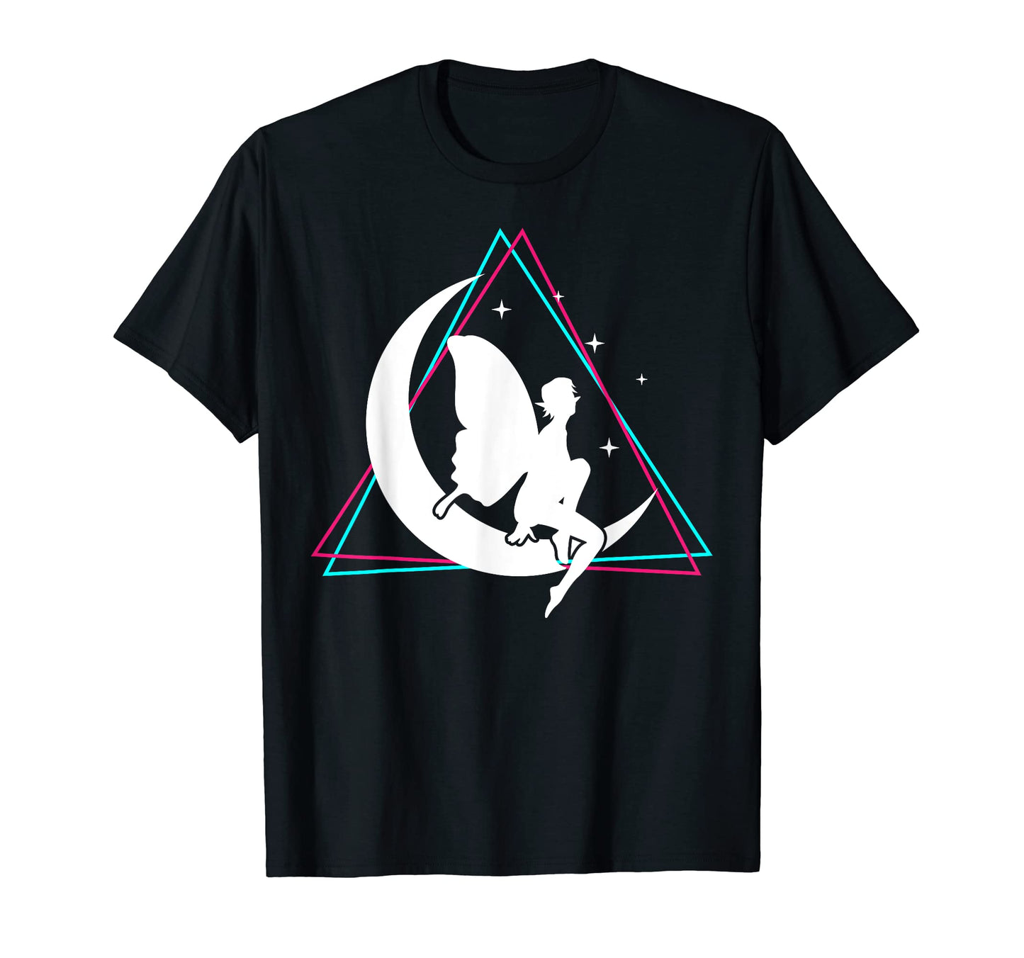 Vaporwave Fairy Moon Aesthetic Elf T-Shirt - Trendy Graphic for Adults - T-Shirt, Sweatshirt, Hoodie