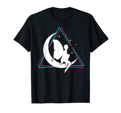 Vaporwave Fairy Moon Aesthetic Elf T-Shirt - Trendy Graphic for Adults - T-Shirt, Sweatshirt, Hoodie