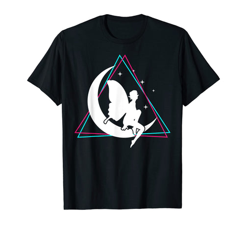 Vaporwave Fairy Moon Aesthetic Elf T-Shirt - Trendy Graphic for Adults - T-Shirt, Sweatshirt, Hoodie