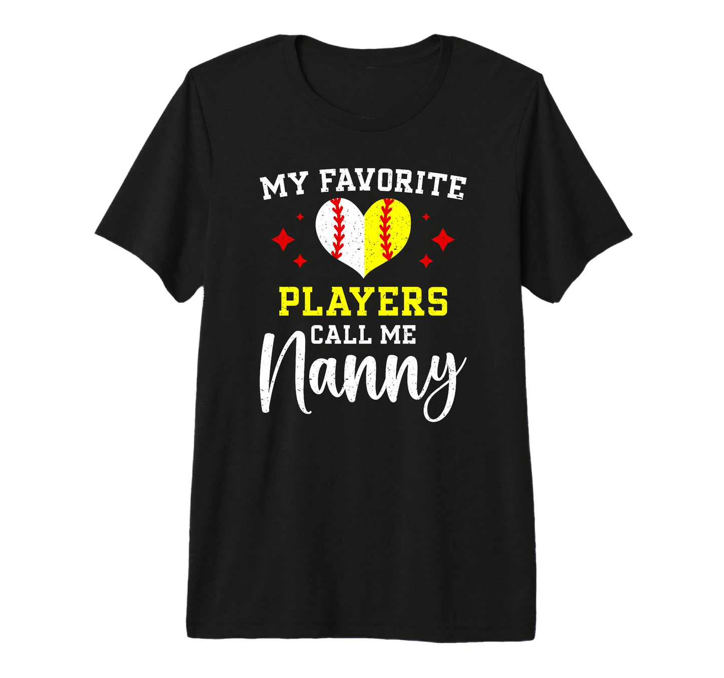Favorite Players Call Me Nanny T-Shirt - Unique Graphic for Adults - T-Shirt, Sweatshirt, Hoodie