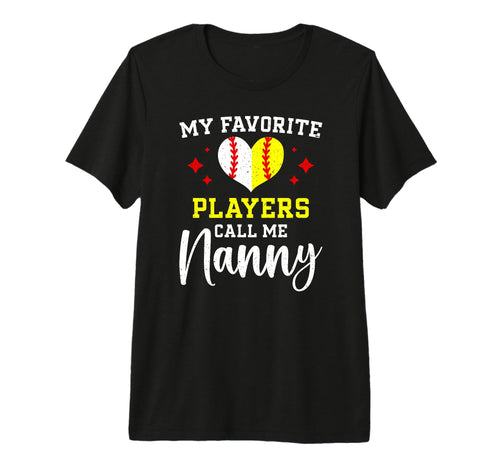 Favorite Players Call Me Nanny T-Shirt - Unique Graphic for Adults - T-Shirt, Sweatshirt, Hoodie