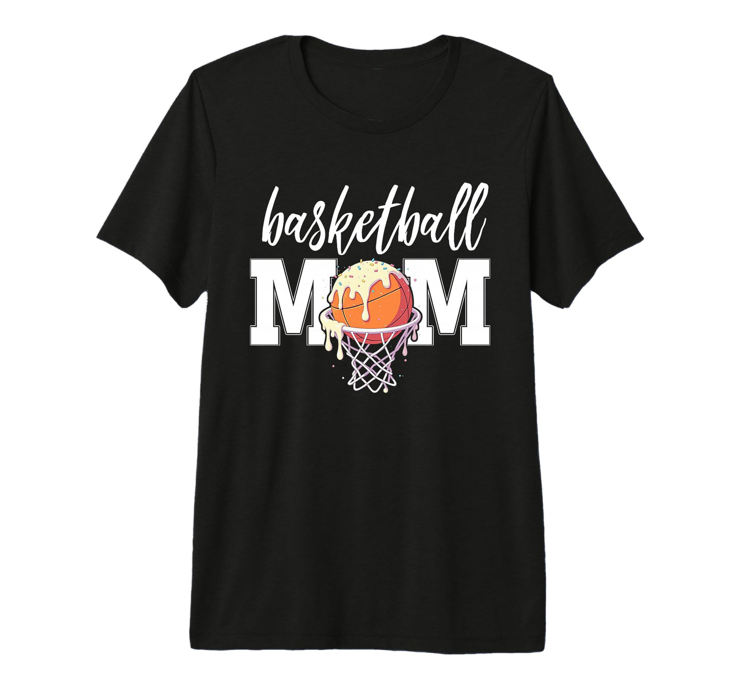 Basketball Mom Ice Cream Hoop Net T-Shirt - Fun Novelty Design Men Women - T-Shirt, Sweatshirt, Hoodie