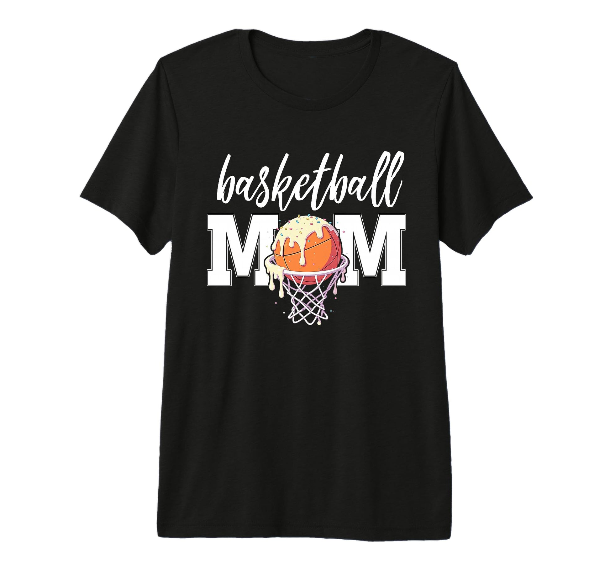 Basketball Mom Ice Cream Hoop Net T-Shirt - Fun Novelty Design Men Women - T-Shirt, Sweatshirt, Hoodie