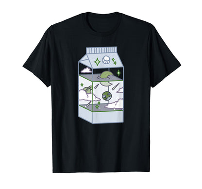 Japanese Aesthetic Milk Box Artwork Kawaii T-Shirt - Trendy Graphic Unisex - T-Shirt, Sweatshirt, Hoodie
