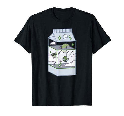 Japanese Aesthetic Milk Box Artwork Kawaii T-Shirt - Trendy Graphic Unisex - T-Shirt, Sweatshirt, Hoodie