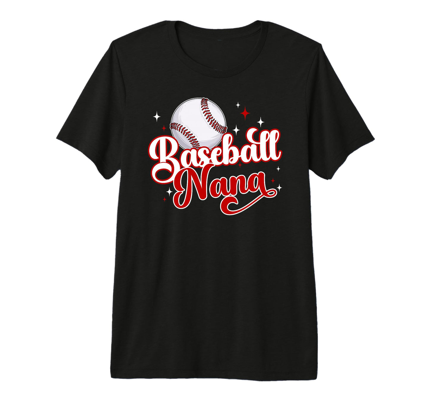 Baseball Nana Baseball Player Nana Tri T-Shirt - Minimalist Print Unisex - T-Shirt, Sweatshirt, Hoodie