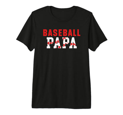 Mens Baseball Papa Baseball Player Papa T-Shirt - Novelty Apparel Unisex - T-Shirt, Sweatshirt, Hoodie