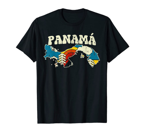 Panam Panamanian Country Rainbow 70S T-Shirt - Fun Novelty Design Unisex - T-Shirt, Sweatshirt, Hoodie