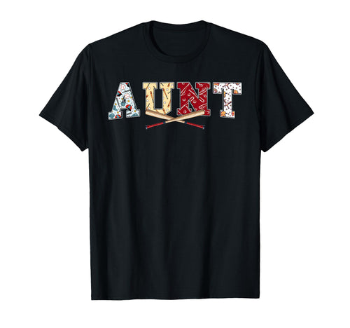 Baseball Aunt Baseball Family Matching T-Shirt - Novelty Apparel Men Women - T-Shirt, Sweatshirt, Hoodie