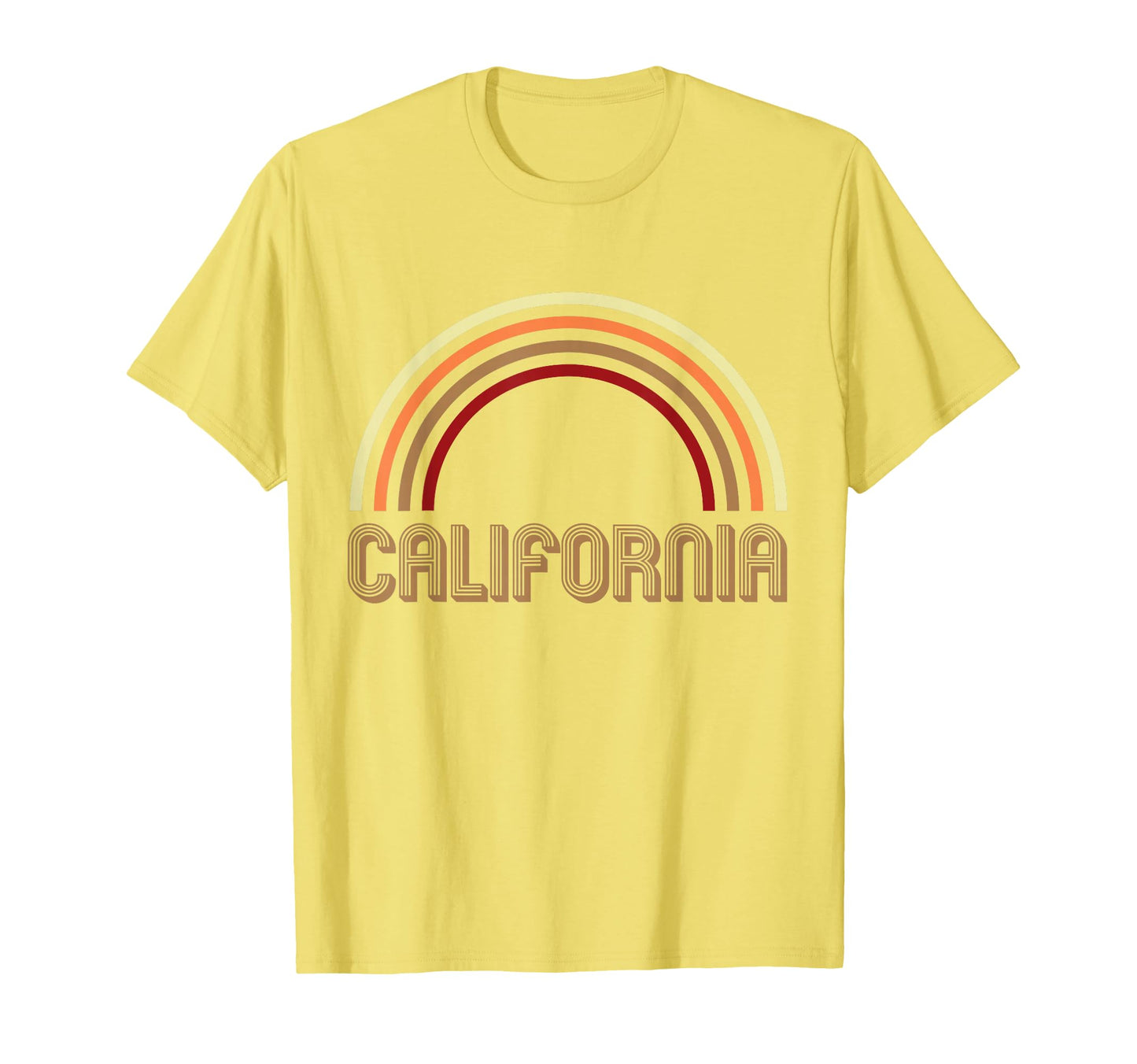 California And Rainbow T-Shirt - Casual Everyday Wear for Adults - T-Shirt, Sweatshirt, Hoodie