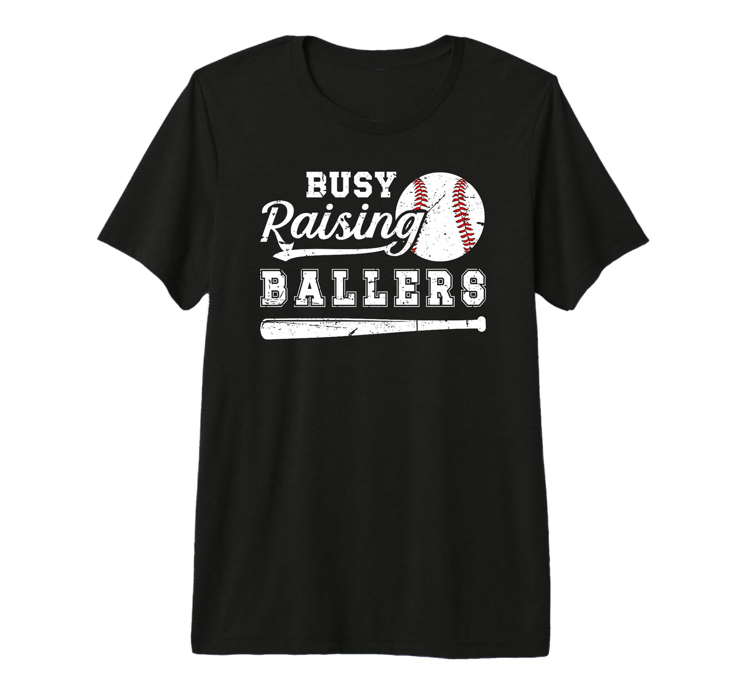 Mens Busy Raising Ballers Baseball T-Shirt - Aesthetic Graphic Men Women - T-Shirt, Sweatshirt, Hoodie