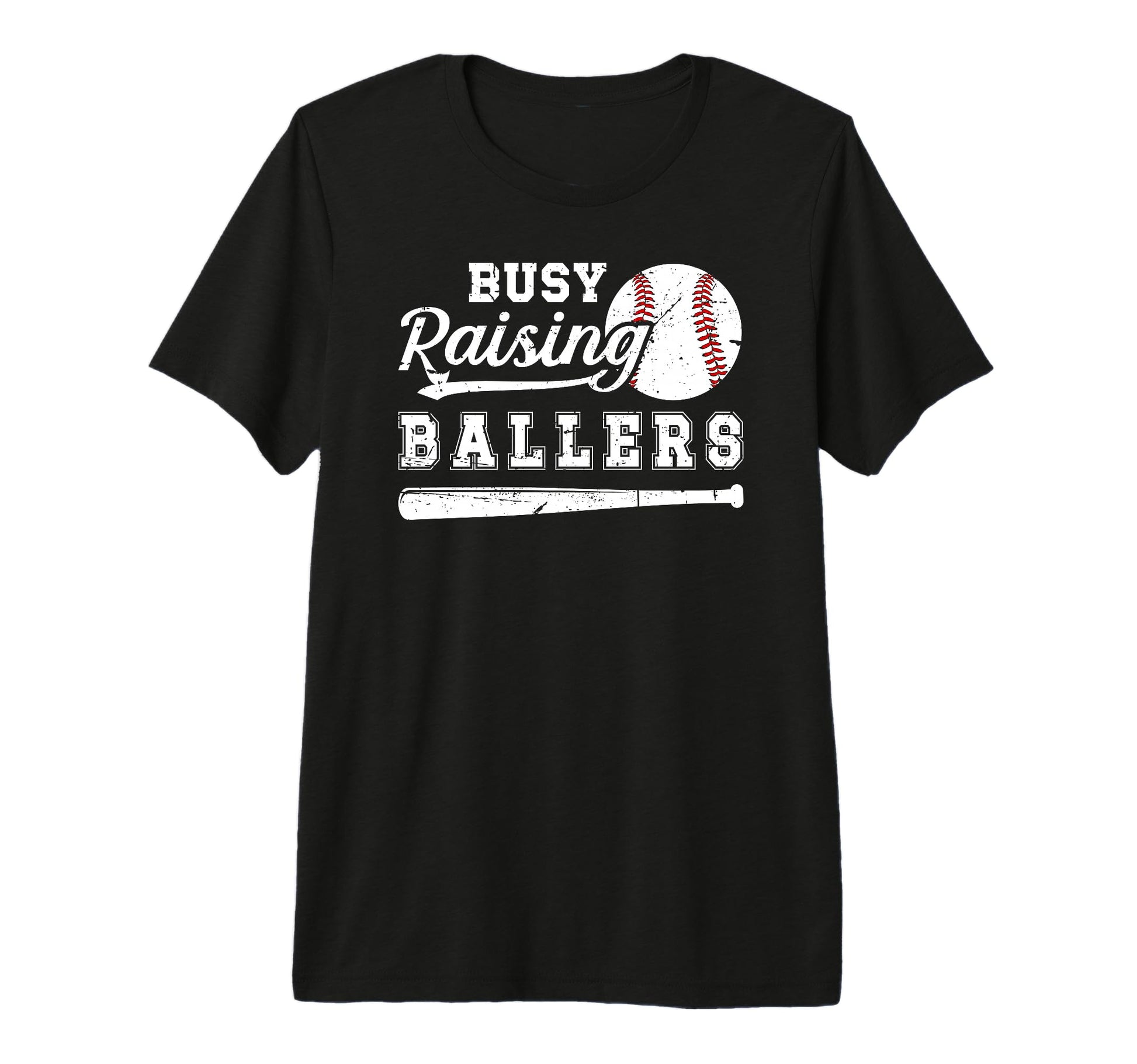 Mens Busy Raising Ballers Baseball T-Shirt - Aesthetic Graphic Men Women - T-Shirt, Sweatshirt, Hoodie