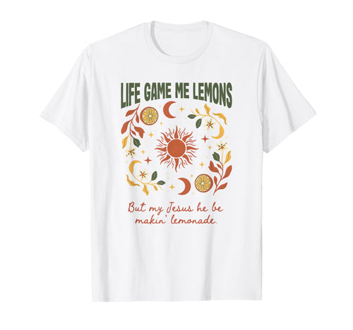Funny Christian Lemons Lemonade Jesus T-Shirt - Trendy Graphic for Adults - T-Shirt, Sweatshirt, Hoodie