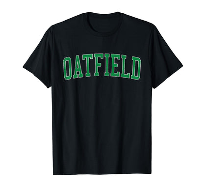 Oatfield Or Distressed Green Varsity T-Shirt - Casual Everyday Wear Unisex - T-Shirt, Sweatshirt, Hoodie