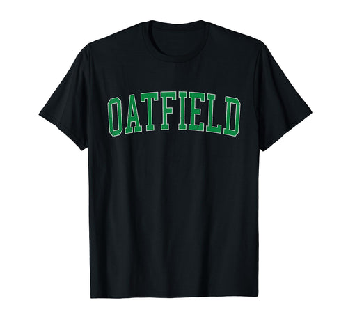 Oatfield Or Distressed Green Varsity T-Shirt - Casual Everyday Wear Unisex - T-Shirt, Sweatshirt, Hoodie