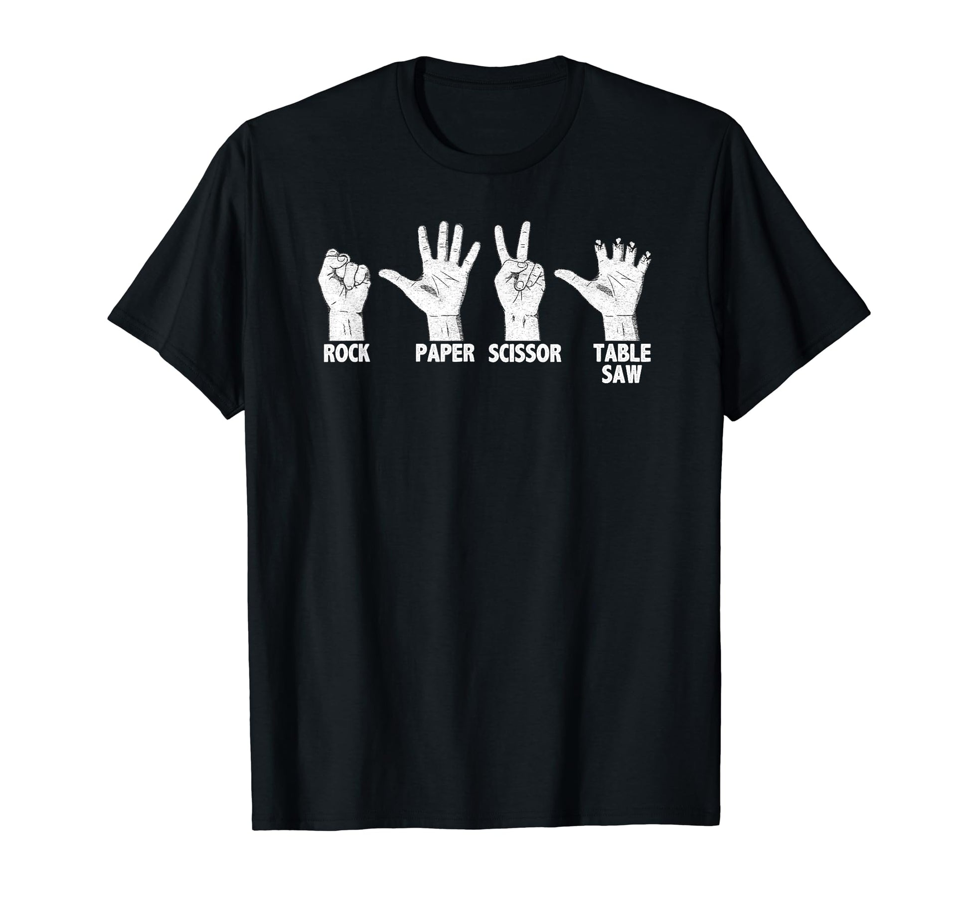 Rock Paper Scissor Table Saw T-Shirt - Aesthetic Graphic Men Women - T-Shirt, Sweatshirt, Hoodie
