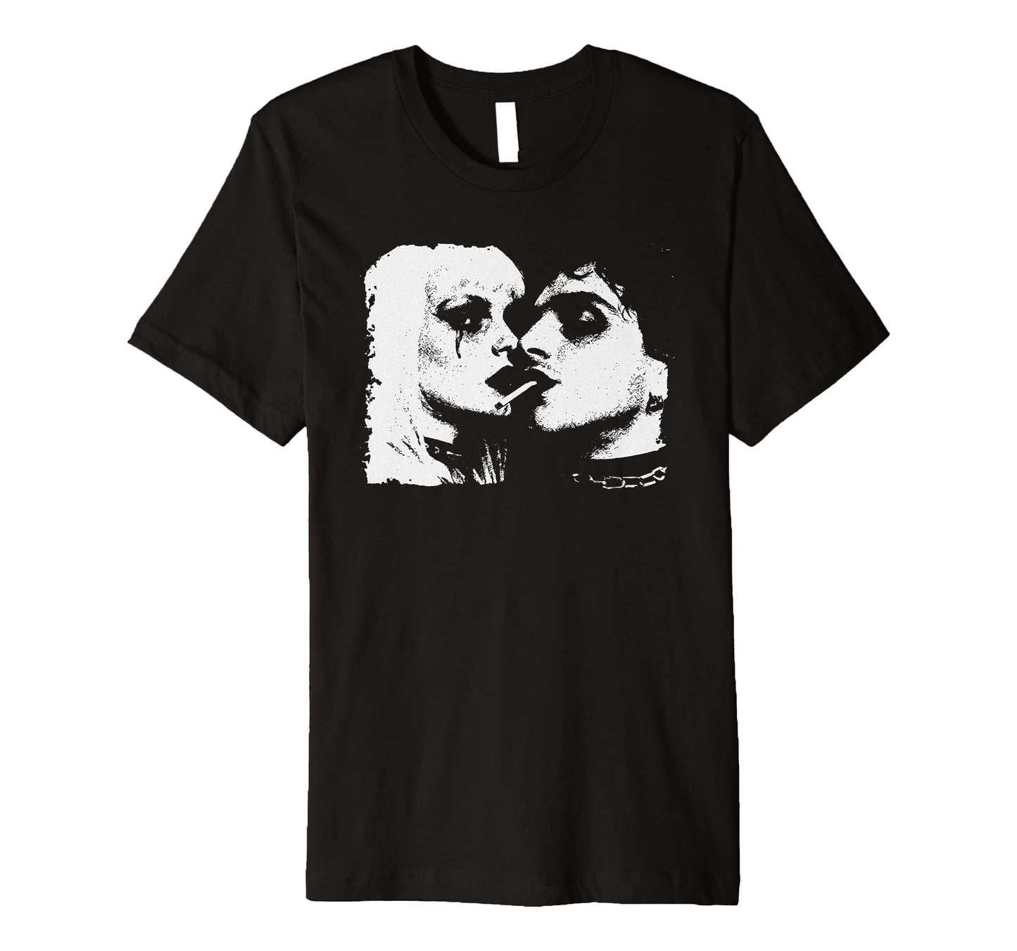 Goth Punk Rock Emo Y2K 90S Aesthetic T-Shirt - Custom Art Print for Adults - T-Shirt, Sweatshirt, Hoodie