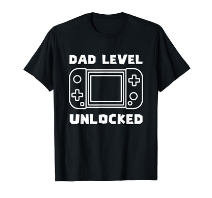 Funny Dad Level Unlocked New Dad Gamer T-Shirt - Trendy Graphic Men Women - T-Shirt, Sweatshirt, Hoodie
