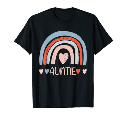 Womens Rainbow Auntie T-Shirt - Trendy Graphic Men Women - T-Shirt, Sweatshirt, Hoodie