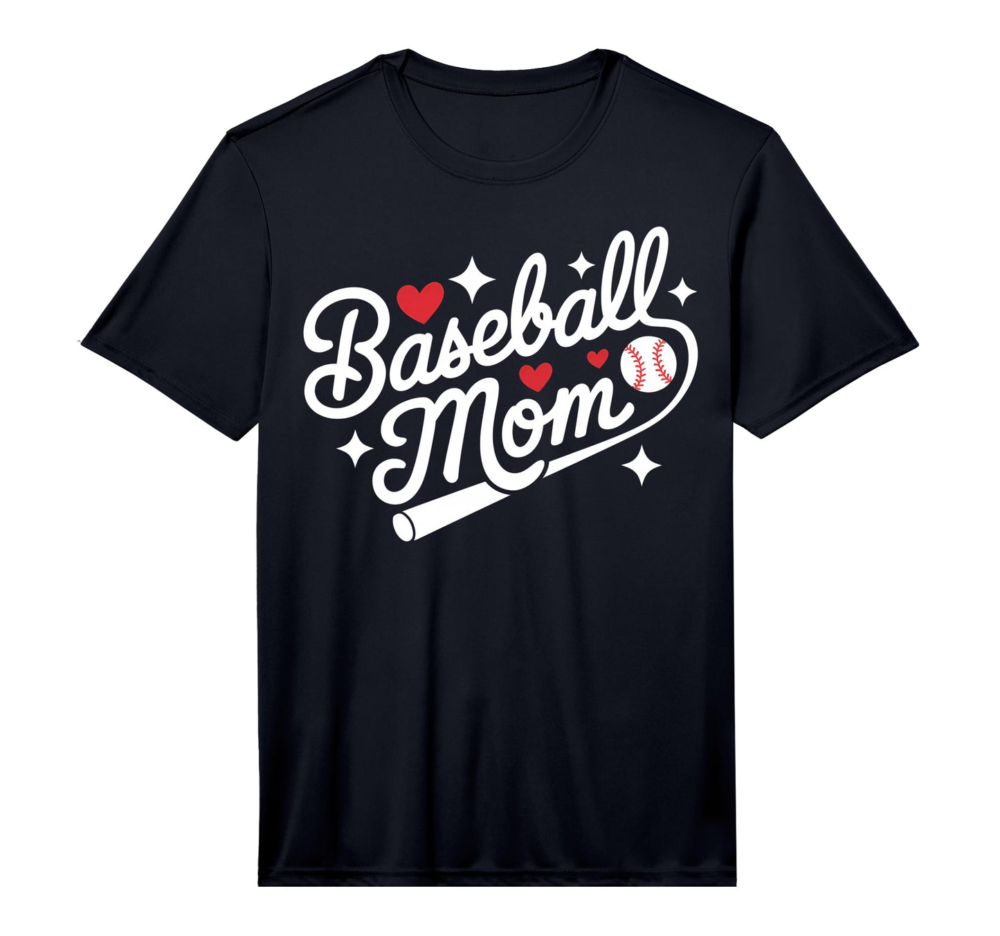 Mens Baseball Mom Sports Player T-Shirt - Minimalist Print for Adults - T-Shirt, Sweatshirt, Hoodie