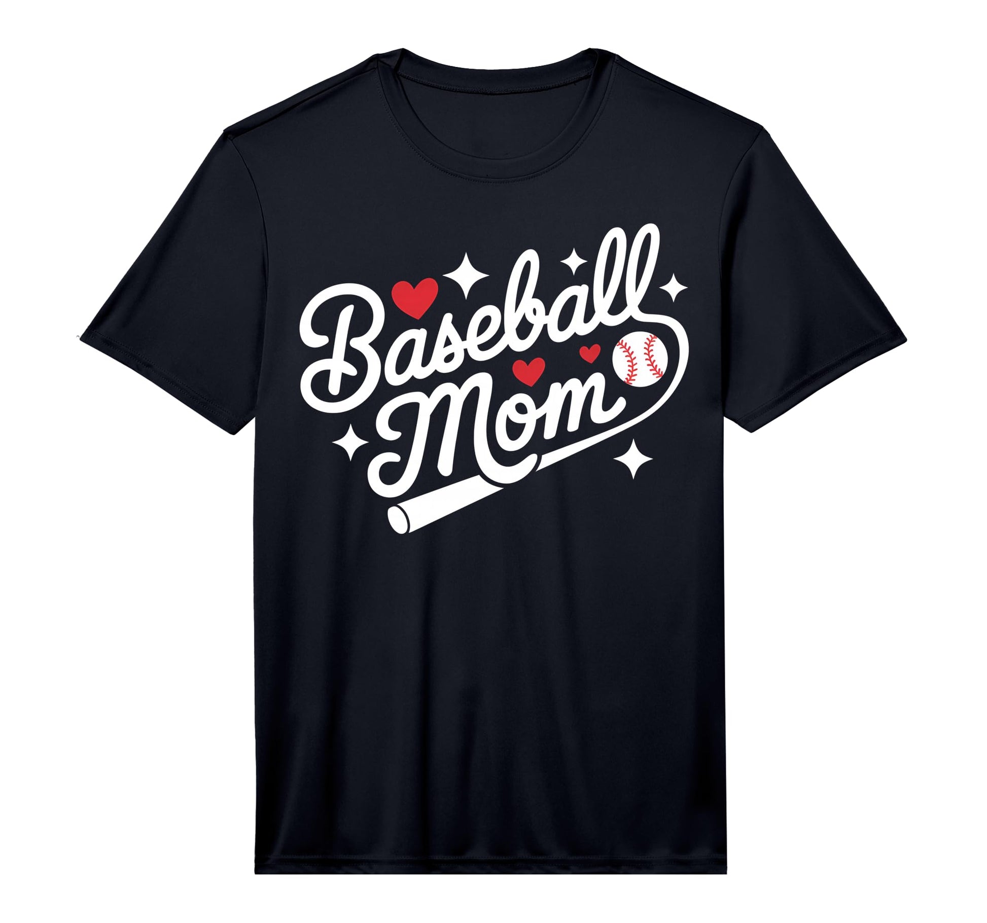Mens Baseball Mom Sports Player T-Shirt - Minimalist Print for Adults - T-Shirt, Sweatshirt, Hoodie