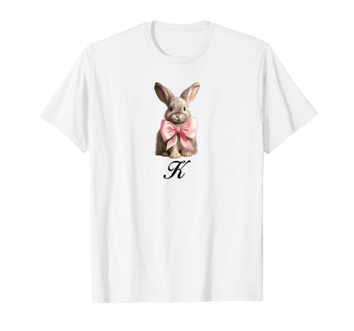 K Bunny Coquette Bow Girlcore Y2K T-Shirt - Custom Art Print Men Women - T-Shirt, Sweatshirt, Hoodie