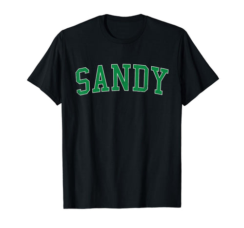Sandy Or Distressed Green Varsity T-Shirt - Minimalist Print Men Women - T-Shirt, Sweatshirt, Hoodie