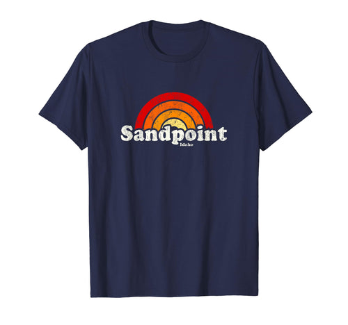 Sandpoint Idaho Id 70S Rainbow T-Shirt - Casual Everyday Wear for Adults - T-Shirt, Sweatshirt, Hoodie